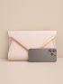 Minimalist Envelope Bag Bag Flap Metal Decor Elegant