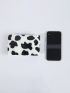 Cow Pattern Coin Purse, Fashion Fuzzy Zipper Small Storage Bag For Keys & Lipsticks