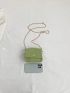 Mini Square Bag Solid Color Flap Chain Strap