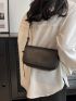 Small Crossbody Bag Solid Color Flap
