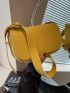 Small Crossbody Bag Solid Color Flap
