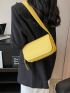 Small Crossbody Bag Solid Color Flap