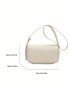 Small Crossbody Bag Solid Color Flap