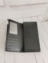 Solid Color Long Wallet Fold Over