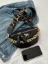 Mini Fanny Pack Quilted Pattern Chain Decor