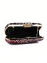Mini Box Bag Sequin Decor Embroidered Detail