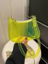 Mini Hobo Bag Neon Lime Funky Clear