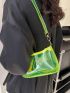 Mini Hobo Bag Neon Lime Funky Clear
