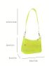 Mini Hobo Bag Neon Lime Funky Clear