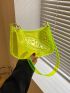 Mini Hobo Bag Neon Lime Funky Clear