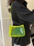 Mini Hobo Bag Neon Lime Funky Clear