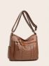 Minimalist Multi-compartment Hobo Bag
