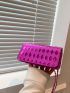 Mini Flap Square Bag Embossed Metallic Funky