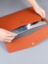 Fashion Simple Business Document Bag Double-Layer Snap-Type Multi-Functional