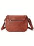 New Crossbody Bag Pu Women Satchel Bag Hollow Out Shoulder Bag