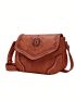 New Crossbody Bag Pu Women Satchel Bag Hollow Out Shoulder Bag