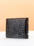 Crocodile Embossed Card Holder Bifold