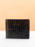 Crocodile Embossed Card Holder Bifold