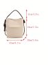 Small Bucket Bag Top Handle Minimalist Style