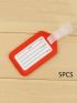 5pcs Luggage Tag Name Id Address Holder Travel Accessories