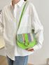 Mini Saddle Bag Colorblock Flap