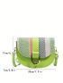 Mini Saddle Bag Colorblock Flap