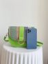 Mini Saddle Bag Colorblock Flap