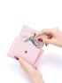 Letter Detail Small Wallet Fold Over