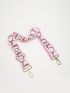 Adjustable Bag Strap Letter Graphic Polyester
