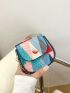 Mini Button Detail Flap Saddle Bag Fashion