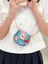 Mini Button Detail Flap Saddle Bag Fashion