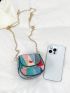 Mini Button Detail Flap Saddle Bag Fashion