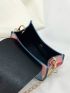 Mini Button Detail Flap Saddle Bag Fashion