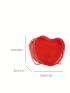 Mini Novelty Bag Neon Red Heart Design