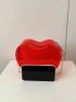 Mini Novelty Bag Neon Red Heart Design