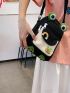 Mini Novelty Bag Cartoon Frog Design 2 Random Badges Decor