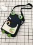 Mini Novelty Bag Cartoon Frog Design 2 Random Badges Decor