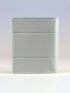 Geometric Pattern Small Wallet Trifold Gray