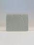 Geometric Pattern Small Wallet Trifold Gray