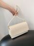 Small Flap Square Bag Fashionable Braided Detail