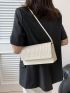 Small Flap Square Bag Fashionable Braided Detail