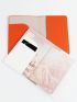 2pcs Passport Case Metal Letter Graphic & Map Pattern For Outdoor Travel