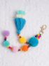 Pom Pom & Tassel Decor Bag Charm