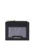 Letter Graphic Classic Card Holder Zipper Super Slim