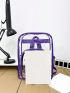 Fashionable Backpack Transparent Clear Large School Bag For School Work Stadium Security Travel Sporting Clear Bag
