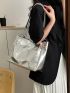 Medium Shoulder Tote Bag Metallic Funky