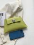 Green Novelty Bag Litchi Embossed Flap For Daily