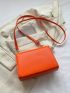 Mini Square Bag Pink Flap For Daily
