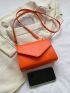 Mini Square Bag Pink Flap For Daily