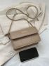 Small Square Bag Quilted Flap Chain Strap For Work